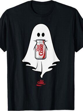 Halloween Diet Coke Ghost Holding Can Of Diet Coke T-Shirt